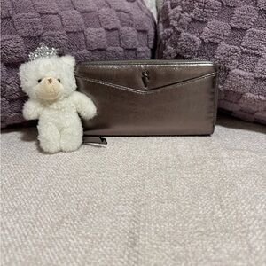 Simply Vera Vera Wang Metallic Bronze Zip-Around Wallet